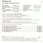 Image. Back cover for 'Der Shatz der Halben Münze,' with the credits and copyright information.