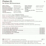 Image. Back cover for 'Der Schatz des Gouverneurs,' with the credits and copyright information.