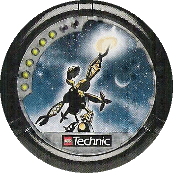 Image. Judge Slizer Disc, power level 6. The art on this disc depicts Judge Slizer backed by another starry night, crescent moon hanging behind it. In its hand it clutches a disc glowing with white energy.