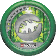 Image. Jungle Slizer Disc, power level 2. The art on this disc depicts a leaf symbol.